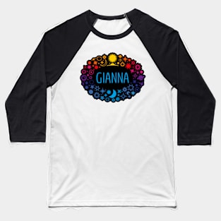 Gianna name surrounded by space Baseball T-Shirt